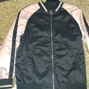 Pink/black bomber